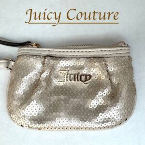 Juicy Couture Sequined Wristlet/Coin Purse/Small (New Without Tags)